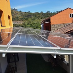 PERGOLA FOTOVOLTAICA RESIDENCIA DE ANCIANOS CABASENIOR PUNXIN